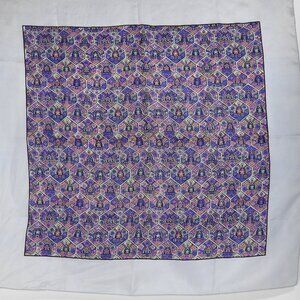 Vintage Liberty of London Pastel Geometric Silk Scarf Very Good Condition